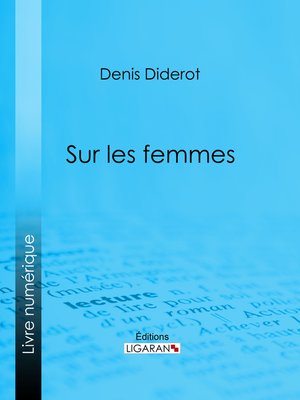 cover image of Sur les femmes